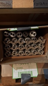 Open Case of General Electric Fluorescent Light Bulbs, 23 Bulbs in Box, F30T12CWRSECO 30 Watts, 36 Inches Long T12 Bi-Pin