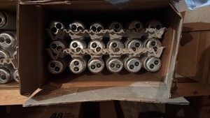Open Case of General Electric Fluorescent Light Bulbs, 18 Bulbs in Box, F30T12CWRSECO 30 Watts, 36 Inches Long T12 Bi-Pin