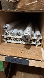 Open Case of General Electric Fluorescent Light Bulbs, 14 Bulbs in Box, F40SP30 40 Watts, 48 Inches Long SP30