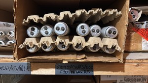 Open Case of Fluorescent Bulbs, 12 Bulbs in Box, F30T12-WW-RS 30 Watts