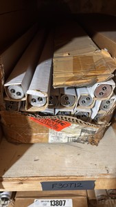 Open Case of Fluorescent Light Bulbs, 21 Bulbs in Box, F30-T12 Cool White 30 Watts, 36 Inches Long