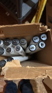 Open Case of Philips Fluorescent Light Bulbs, 13 Bulbs in Box, F30-T12-CW-HO Cool White