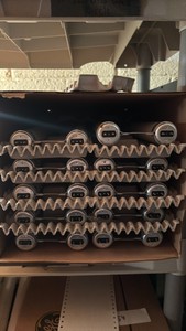 Open Case of Philips Fluorescenf Light Bulbs, 10 U-Shaped Bulbs in Box, F834-CW-3-EW Econ-O-Watt 34 Watts