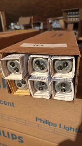 Full Case of General Electric Fluorescent Light Bulbs, 6 Bulbs in Box, F15-T12, Cool White 18 Inch Garage and Basement 18 inches long