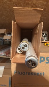 Box of 3 General Electric Light Bulbs, F14T12WW Warm White 14 Watts,