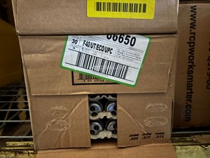 Box of General Electric Fluorescent Light Bulbs, 30 Bulbs, F40-UT-ECO-UPC, 40 Watts, 4100K Color Temperature