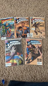 Superman Comic Book Lot, 5 Comic Books