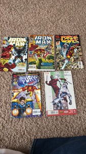 Iron Man Comic Book Lot, 5 Comic Books