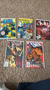 X-Men Comic Book Lot, Some Older Vintage, 5 Comics