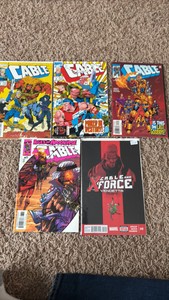 Cable Comic Book Lot, 5 Comic Books, Spinoff From X-Men Series
