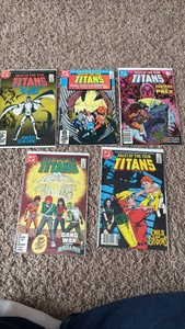 Tales of the Teen Titans Vintage Comic Book Lot, 5 Comics in Lot, DC Comics