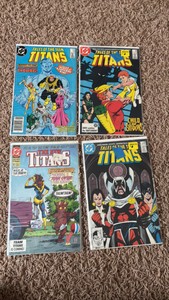 Tales of the Teen Titans Vintage Comic Book Lot, 4 Comics in Lot, DC Comics