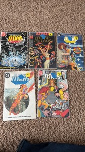 Tales of the Teen Titans Vintage Comic Book Lot, 5 Comics in Lot, DC Comics