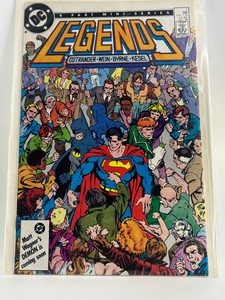 Legends DC Comic Book Issue #2, Comic Superman, Green Lantern and Batman Featured