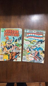 Freedom Fighters Vintage Comic Lot, 2 Comics DC