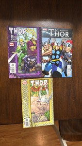 Thor Comic Book Lot Marvel 3 Comics