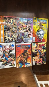 Turok Dinosaur Hunter Comic Book Lot, 6 Comic Books Valiant Comics