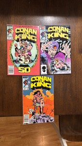 Conan the King Comic Book Lot, 3 Comics Marvel