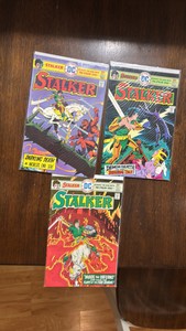 Vintage Stalker DC Comics Book Lot, 3 Comics