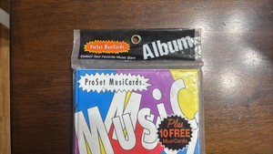 Pro Set Music Cards Album and 10 Music Cards, Sealed 1991