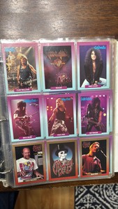 1991 RockCards Binder Collection, Featuring The Best Bands From the 1980s and 1990s, Motley Crue, ACDC, and more