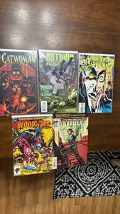 Batman, Catwoman, and Captain America Winter Soldier Collection of 5 Comics