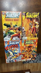 The Power of Shazam Comic Book Lot, #s 6,7,8,9 DC Comics