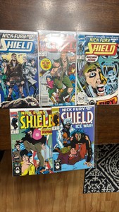 Nick Furty Agent of SHIELD Marvel Comic Book Lot, 5 Comicw