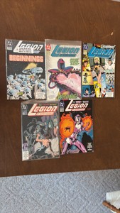 Legion of Super Heroes Comic Book Lot, DC Comics Issues 39,40,41,42,43