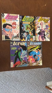 Legion of Super Heroes Comic Book Lot, DC Comics Issues 49,51,53,55,56