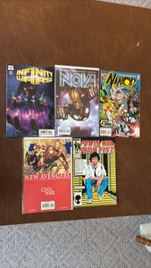 Marvel Comic Books Lot, 5 Different Comics