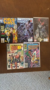 Marvel Comic Books Lot, 5 Different Comics