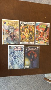 DC Comic Books Lot, 5 Different Comics and One Marvel Comic Included