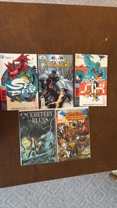 Comic Book Lot, 5 Comics Assortment of Brands and Heroes