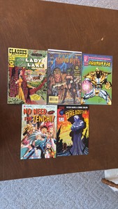 Comic Book Lot, 5 Comics Assortment of Brands and Heroes