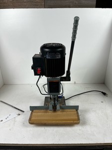 Delta 14-650 Hollow Chisel Mortiser, 12 HP Bench Mortiser w 3 Mortising Bits, Fence & Accessories