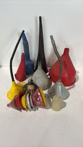 Lot Of Various Size Funnels