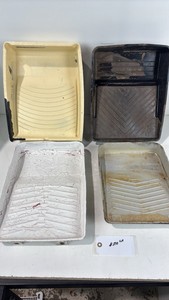 lot of painting roller trays