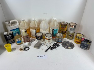 Lot of stain, solvent, etc