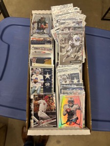 Box of Sports Cards, Star Cards, Baseball and Football and Basketball, 1990s to 2010s