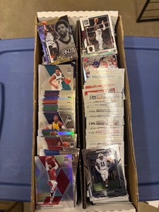 Box of Shiny Sports Cards, Mostly Modern, Basketball, Football, Baseball