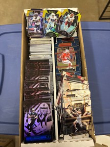 Box of Shiny Sports Cards, Lots of Star Cards, Mix of Sports