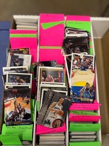 Big Box of Minnesota Timberwolves Basketball Cards, Organized by Player, No Kevin Garnett Cards