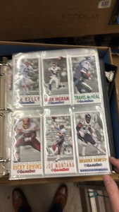 Binder Filled With Nearly 500 football cards from 1992 NFL Football Set, Jumbo Sized Cards, Lots of Stars and Hall of Famers