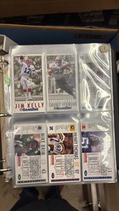 Binder of 1992 Jumbo NFL Trading Cards, Plus a Few Dozen Empty Binder Pages, A Few Hundred Cards Are in the Binder With Some Stars and Big Name Players