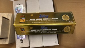 2001 Topps Baseball Set, Gold Bordered Reprint Cards Missing, Cards are Not in Order So There May be Other Cards Missing as well, Likely Not a Complete Set