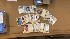 Box of 1980s Baseball Cards, Topps and Fleer