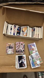 Box of 1990s Baseball Cards
