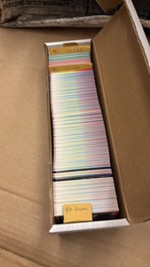 Box of 1990, 1991 and 1993 Score Football Cards