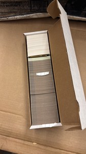 Box of 1990s NFL Football Cards